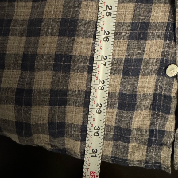 Eleventy Platinum Grey/L Blue/D Blue XXL Button Down Long Sleeve Plaid Shirt - Picture 9 of 11